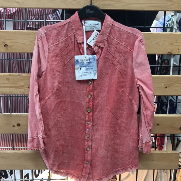 NWT,Elisa Cavaletti,blouse,Tormalina,faded finish - Picture 12 of 17